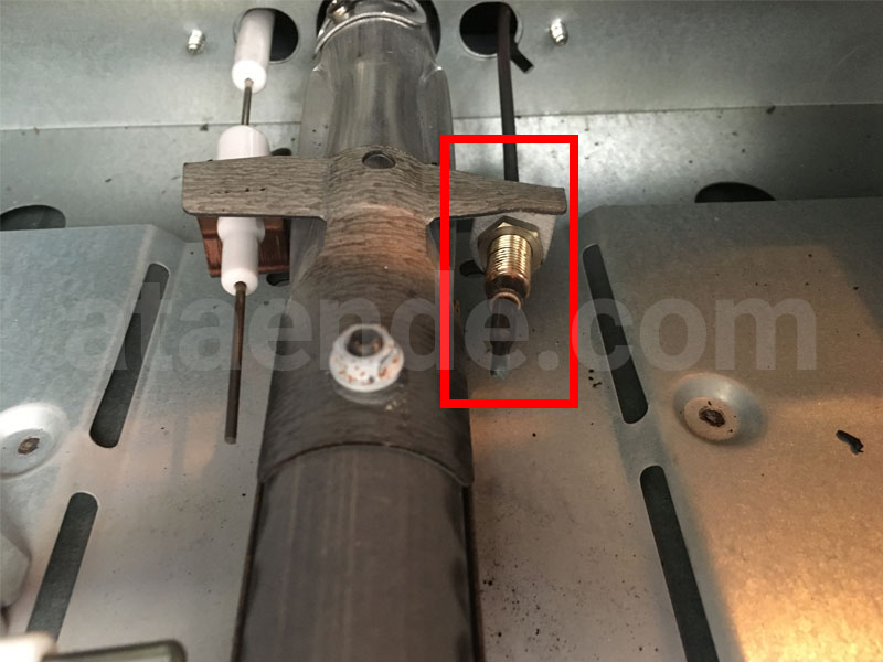 Sensor safety valve oven gas